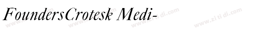 FoundersCrotesk Medi字体转换